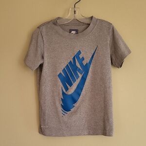 Nike Dri-Fit Grey/blue athletic tee shirt